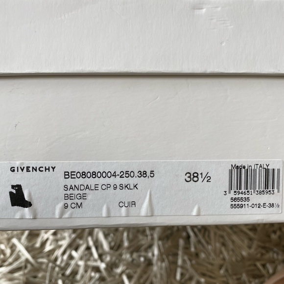 NEW Givenchy Shark Lock Open Toe Wedge Ankle Booties - Picture 15 of 15